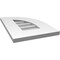 Ekena Millwork Quarter Round Top Right Surface Mount PVC Gable Vent w/ 3-1/2"W x 1"P Standard Frame, 12"W x 18"H GVPQR12X1801SN - alternate 5